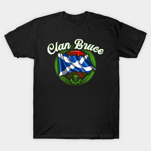 Scottish Flag Clan Bruce T-Shirt by Celtic Folk